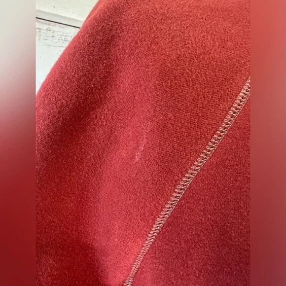 Columbia Woman’s Burnt Red Heavyweight Cotton Blend Soft Comfy Hoodie Size Large - Picture 7 of 7